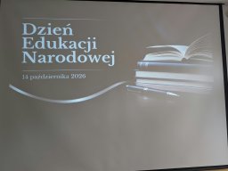 Uroczyste obchody Dnia Edukacji Narodowej w naszej szkole