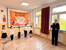 Uroczyste ślubowanie pierwszoklasistów
